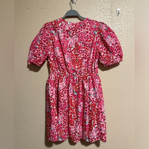 Sugarlips Ditsy Floral Mini‎ Dress Puff Sleeves Size Small - Picture 4 of 10
